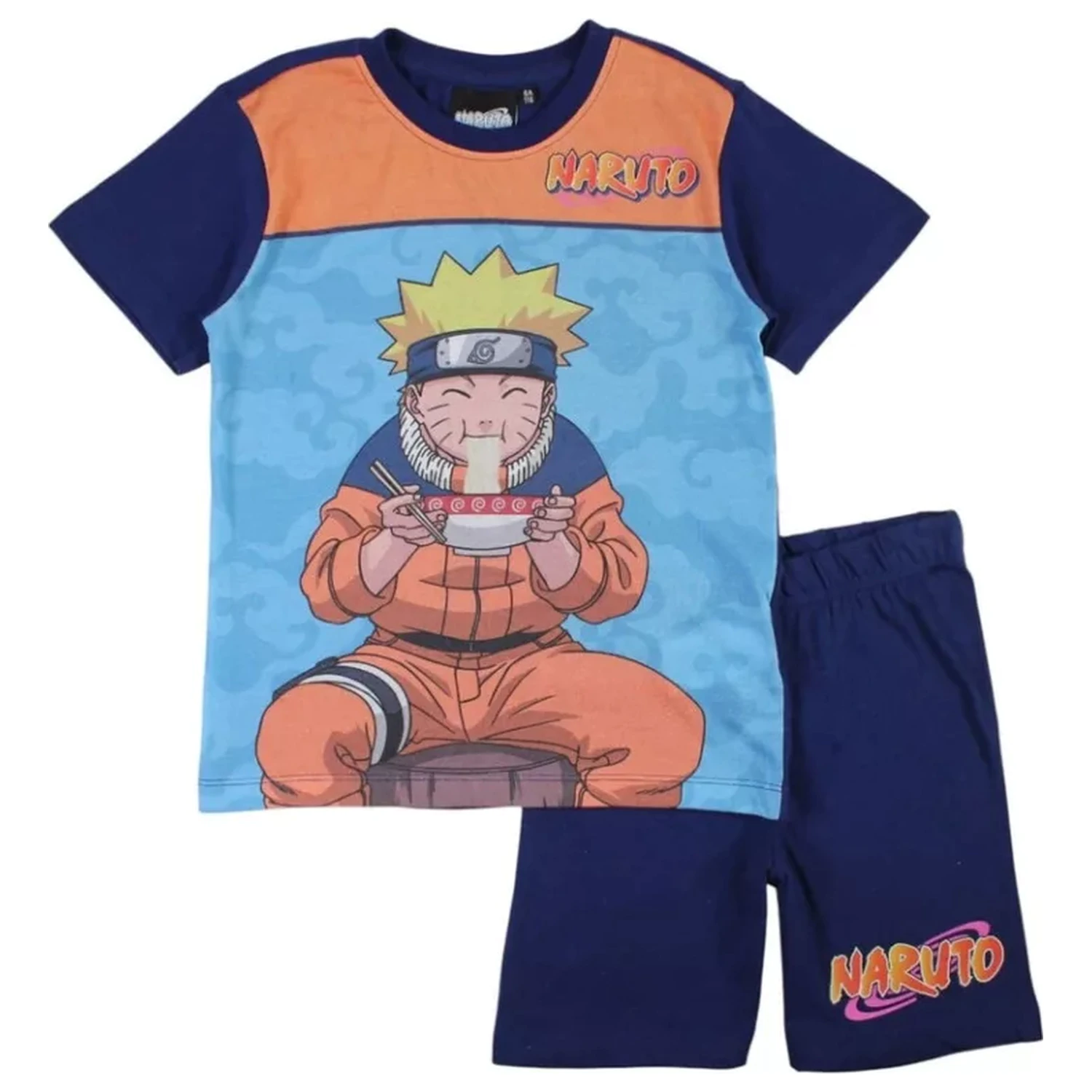 Naruto Ramen modré detské krátke pyžamo produktová fotografia
