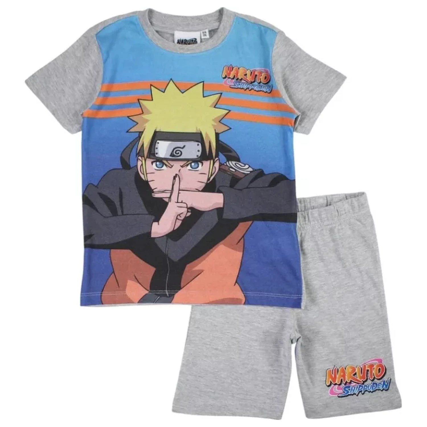 Naruto Shadow Clone Grey Detské krátke pyžamo produktová fotografia