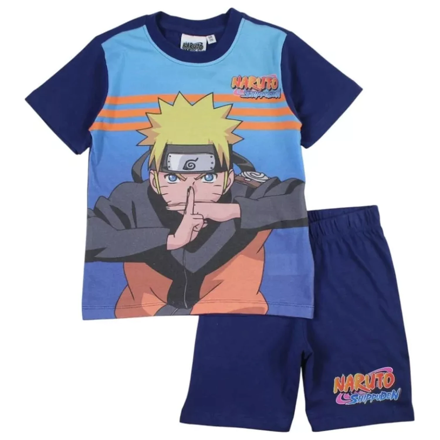 Naruto Shadow Clone Blue Kids krátke pyžamo produktová fotografia