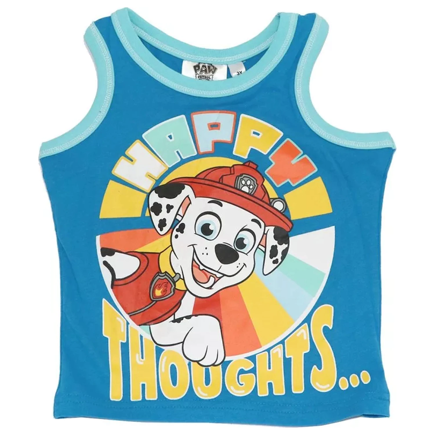 Paw Patrol Happy Thoughts Modré Detské Tričko s Krátkym Rukávom, Tielko produktová fotografia