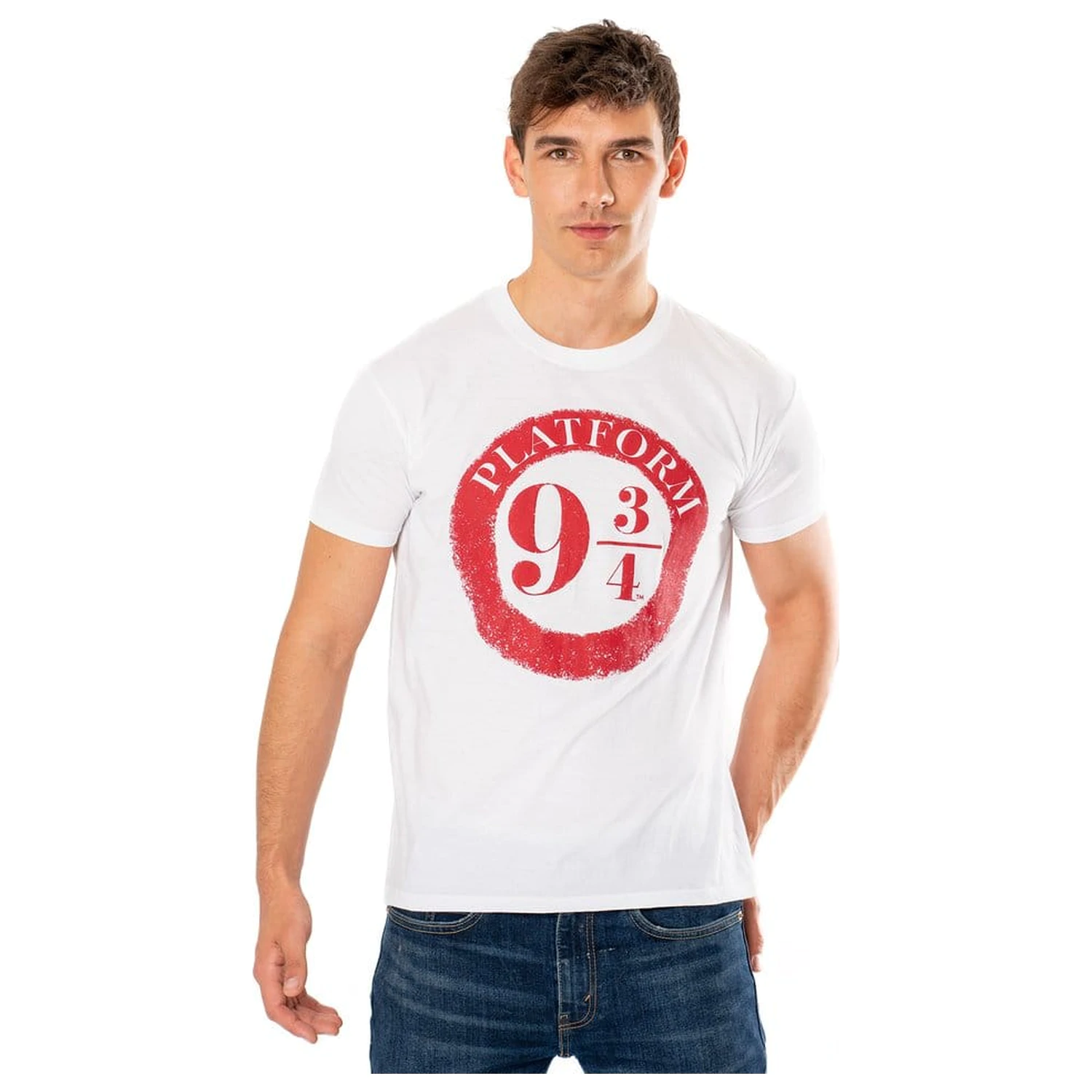 Harry Potter Tričko Platform 9 3/4 Raised Print  produktová fotografia