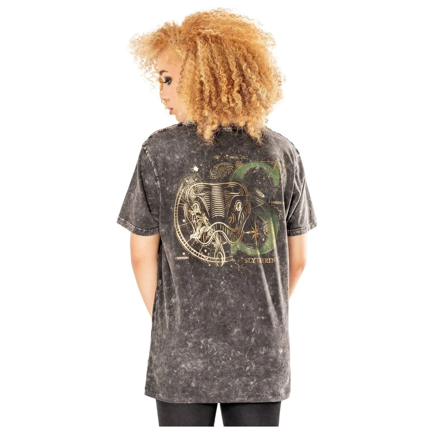 Harry Potter tričko Slytherin Acid Wash produktová fotografia