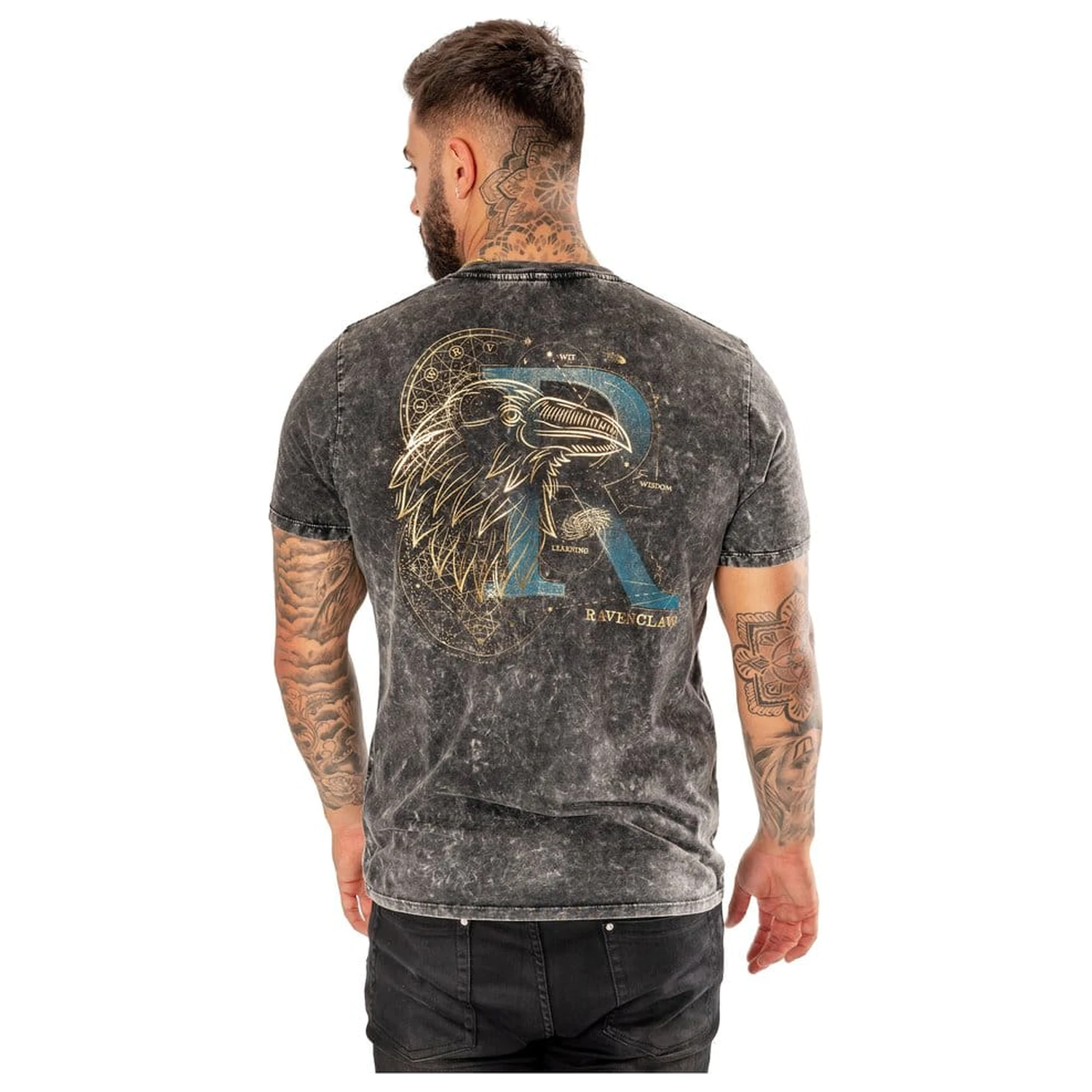Harry Potter tričko Ravenclaw Acid Wash produktová fotografia