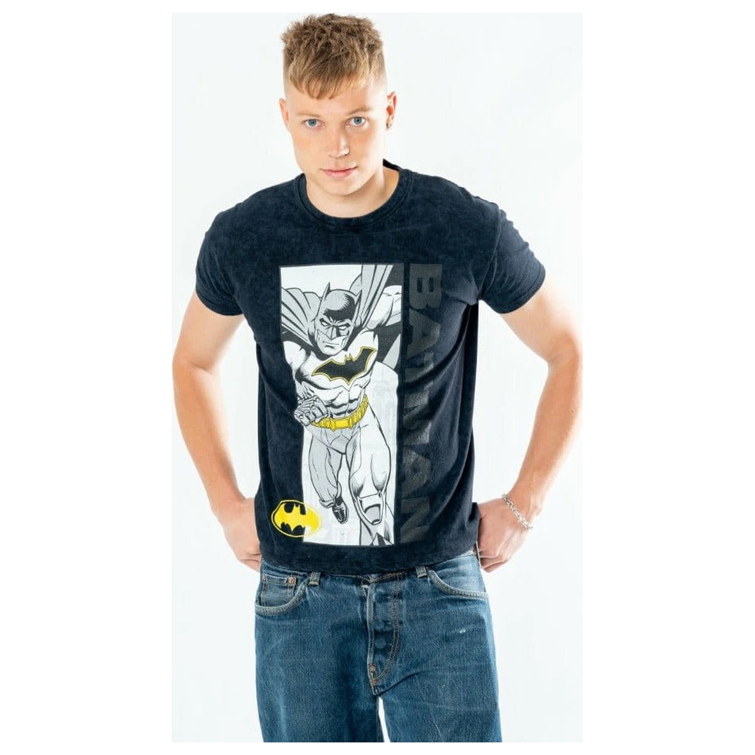 Batman tričko Comic Acid Wash produktová fotografia