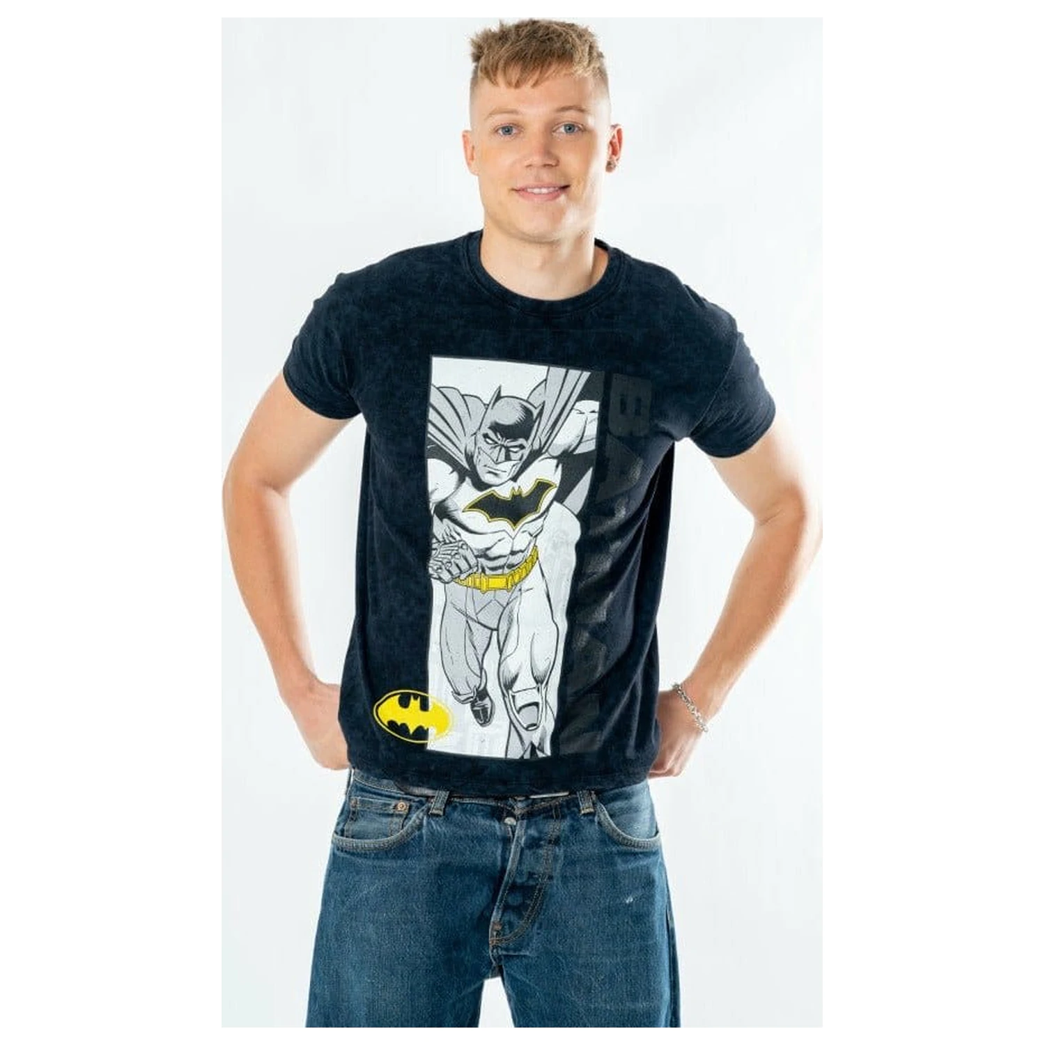 Batman tričko Comic Acid Wash produktová fotografia