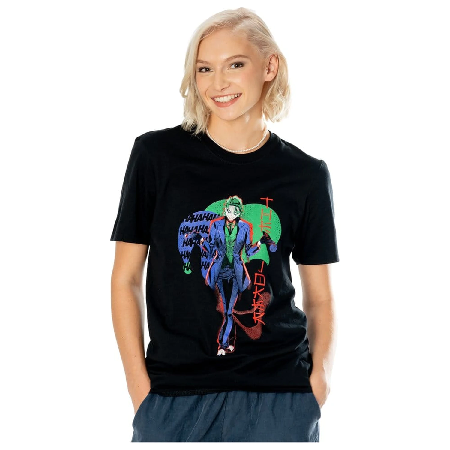 DC Comics tričko The Joker Anime Red Light produktová fotografia