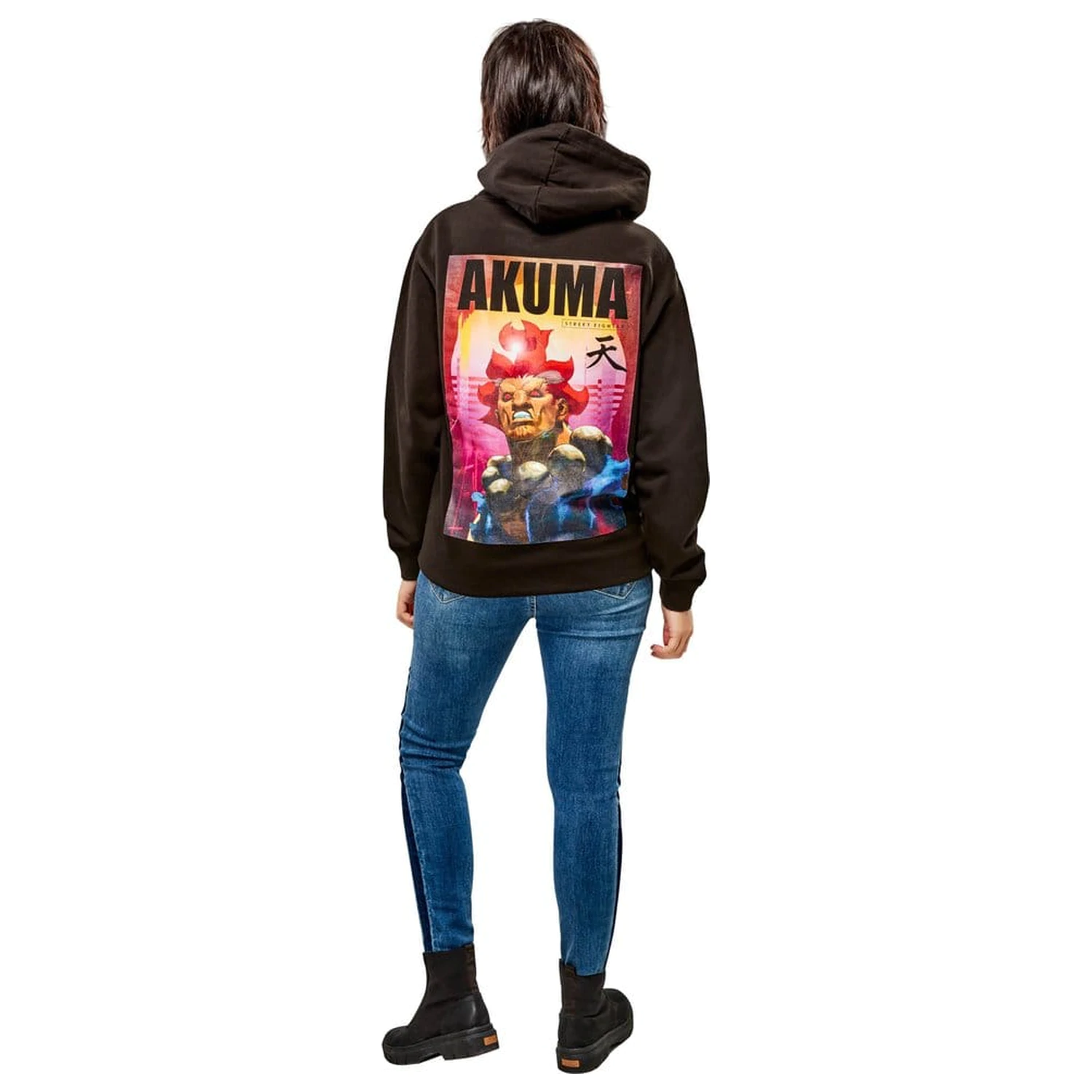 Street Fighter Mikina s kapucňou Akuma Reverse produktová fotografia