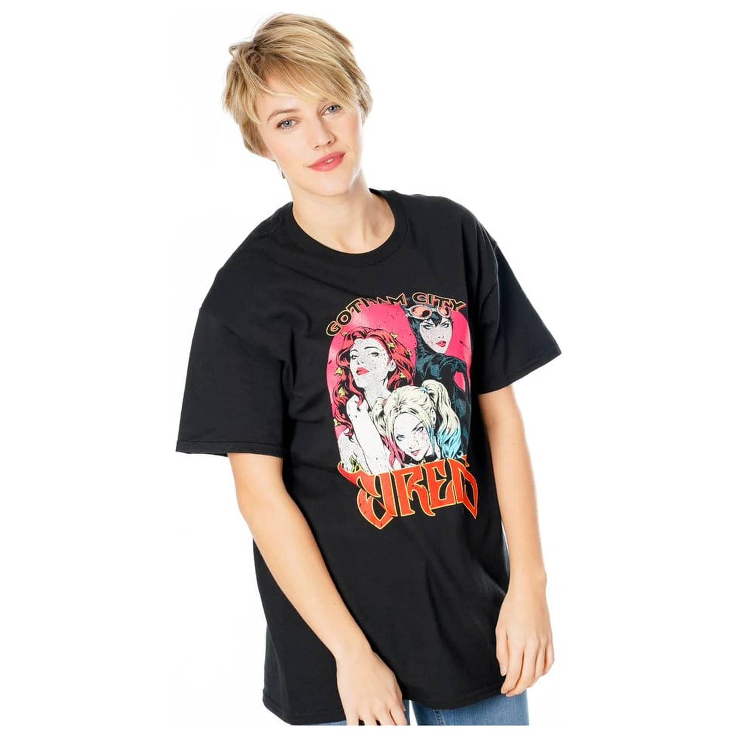 Gotham City Sirens Tričko Vintage Poster produktová fotografia