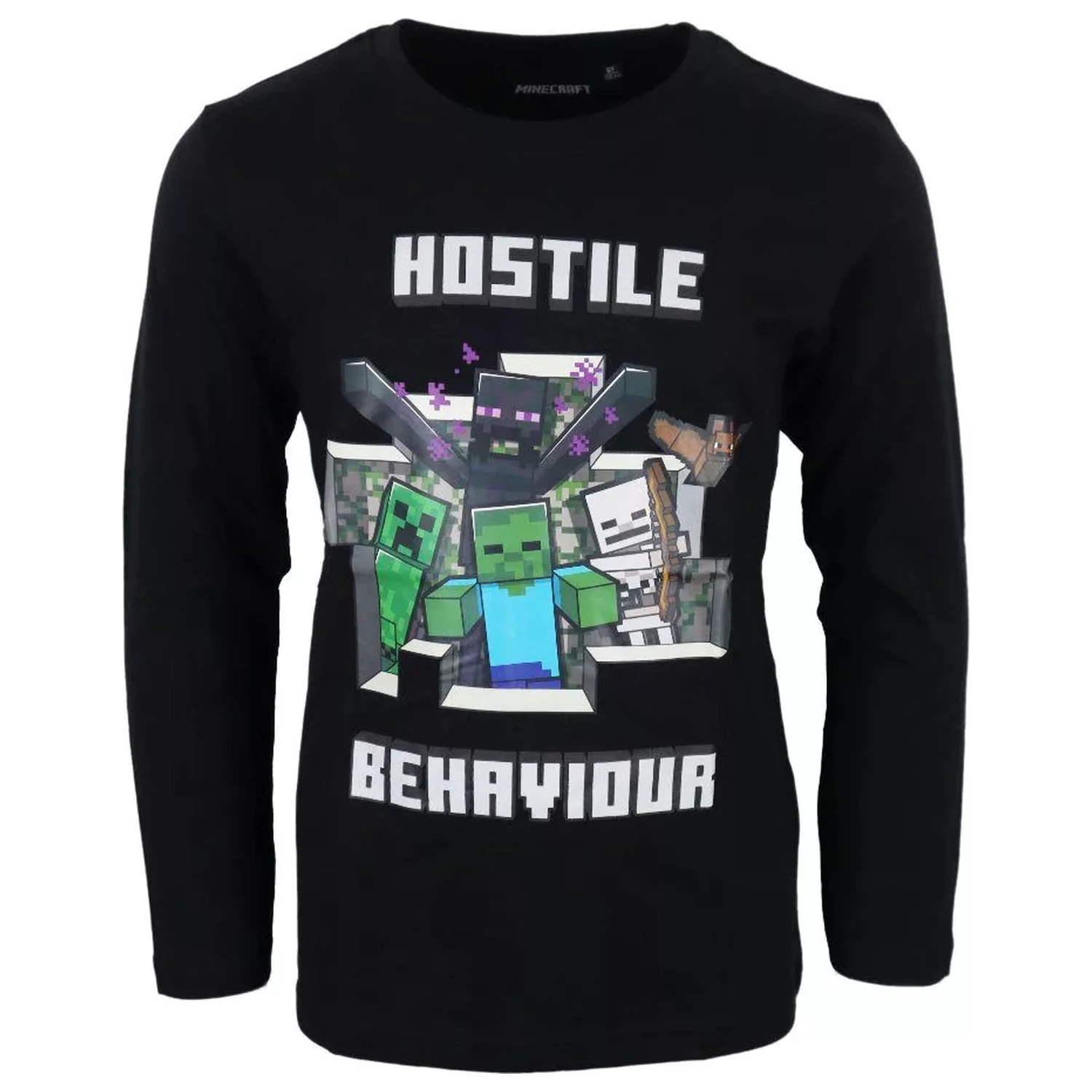 Minecraft Hostile Kids tričko s dlhým rukávom, top produktová fotografia