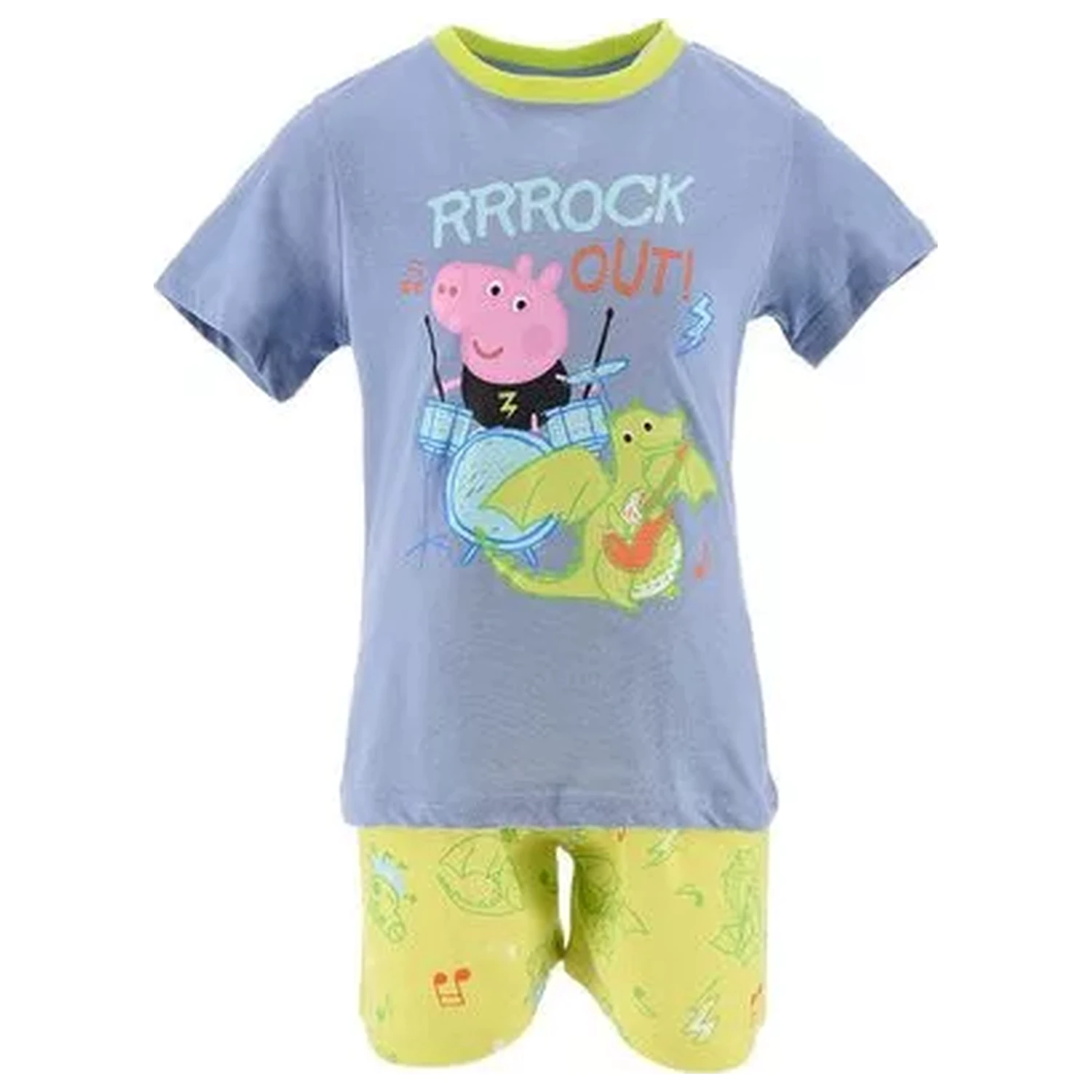 Peppa Pig Rock Out Blue Kids krátke pyžamo produktová fotografia