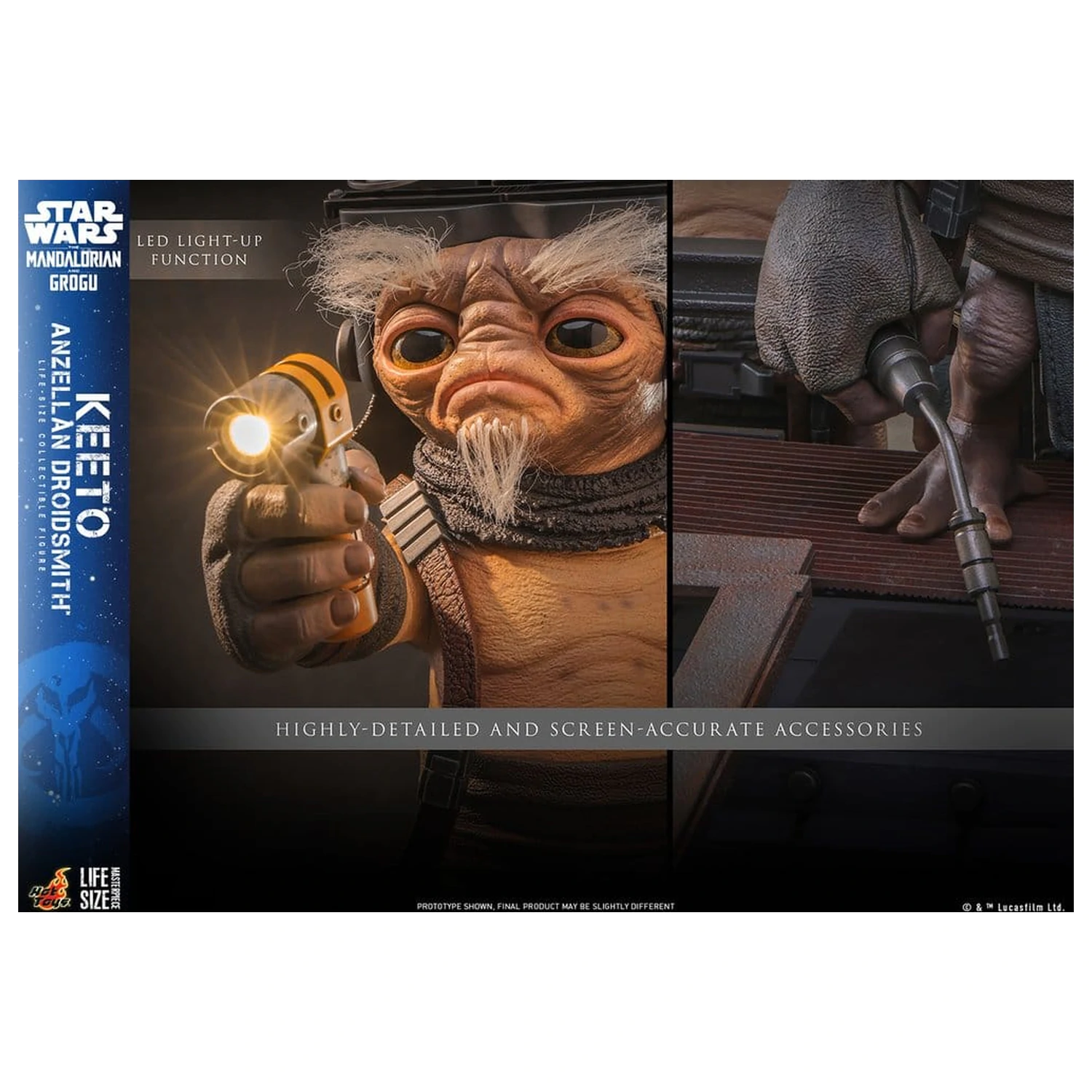 Star Wars: The Mandalorian & Grogu Figurína životnej veľkosti Masterpiece Figure Keeto (Anzellan Droidsmith) 26 cm produktová fotografia