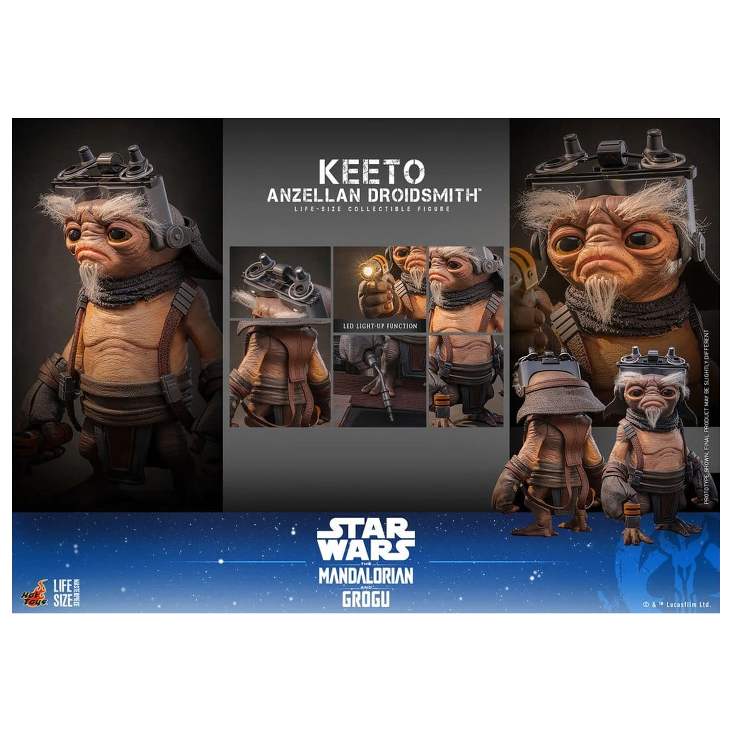Star Wars: The Mandalorian & Grogu Figurína životnej veľkosti Masterpiece Figure Keeto (Anzellan Droidsmith) 26 cm produktová fotografia