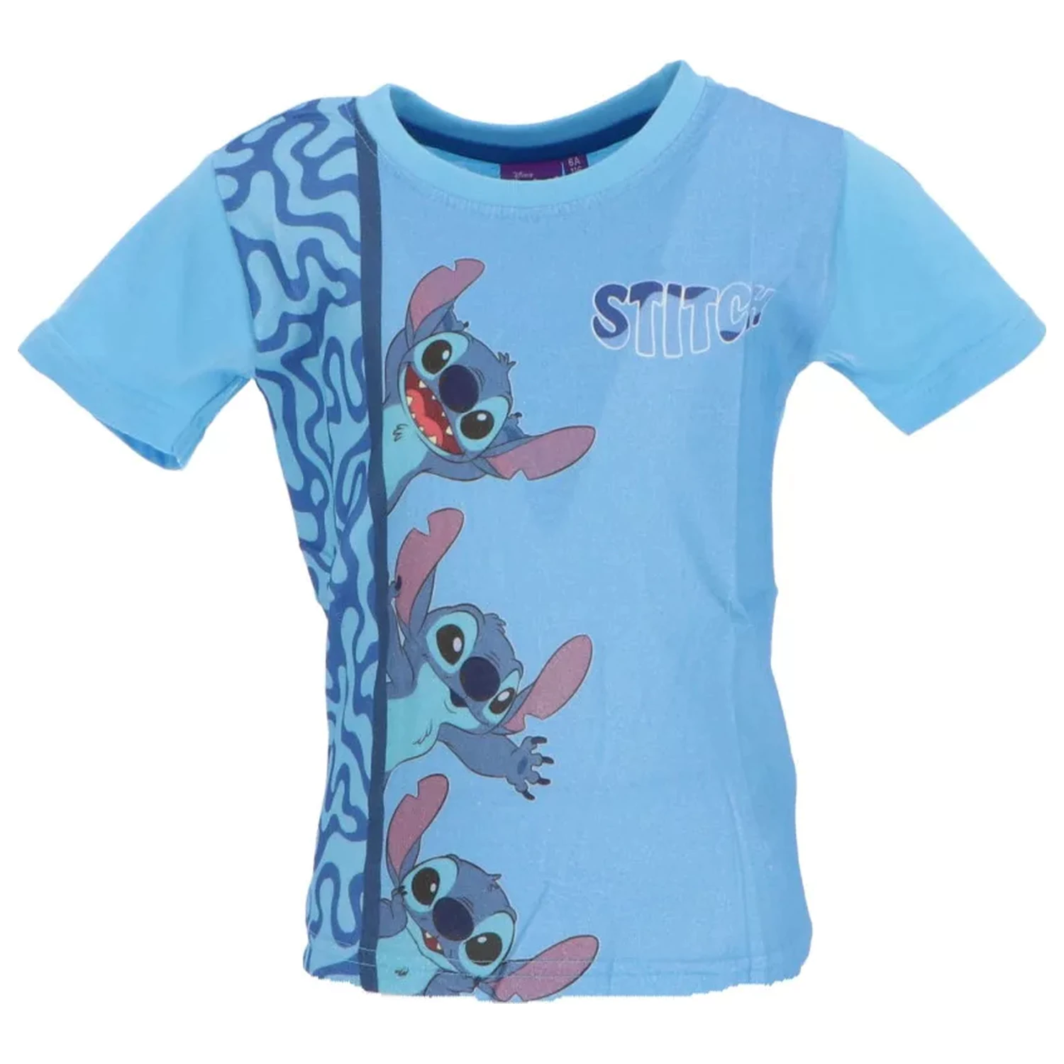 Stitch Loving Look svetlomodré detské krátke tričko, top produktová fotografia