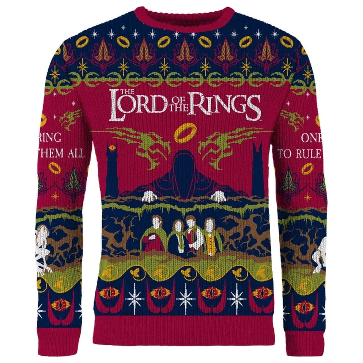 Lord Of The Rings vianočný sveter One Sweater To Rule Them All produktová fotografia