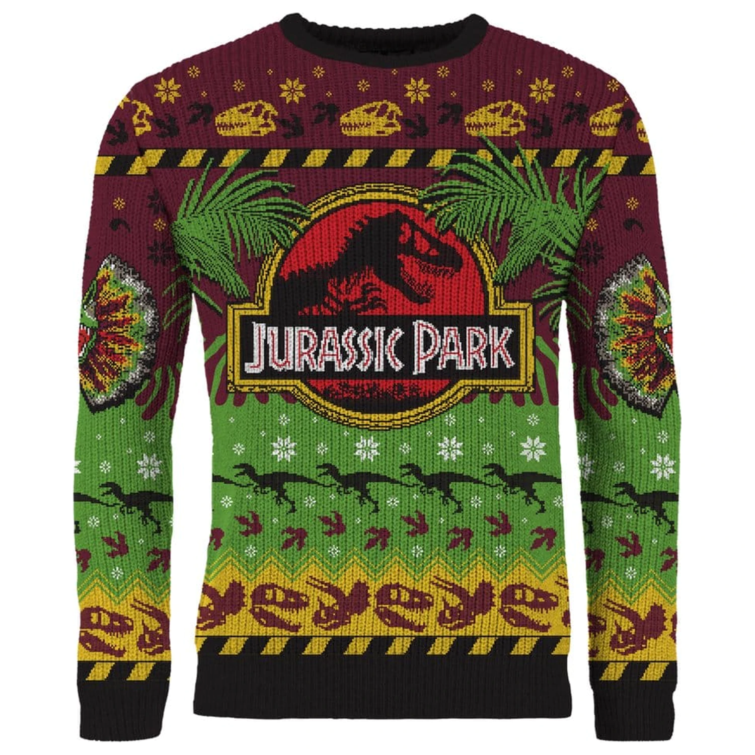 Jurassic Park vianočný sveter Happy Rexmas produktová fotografia