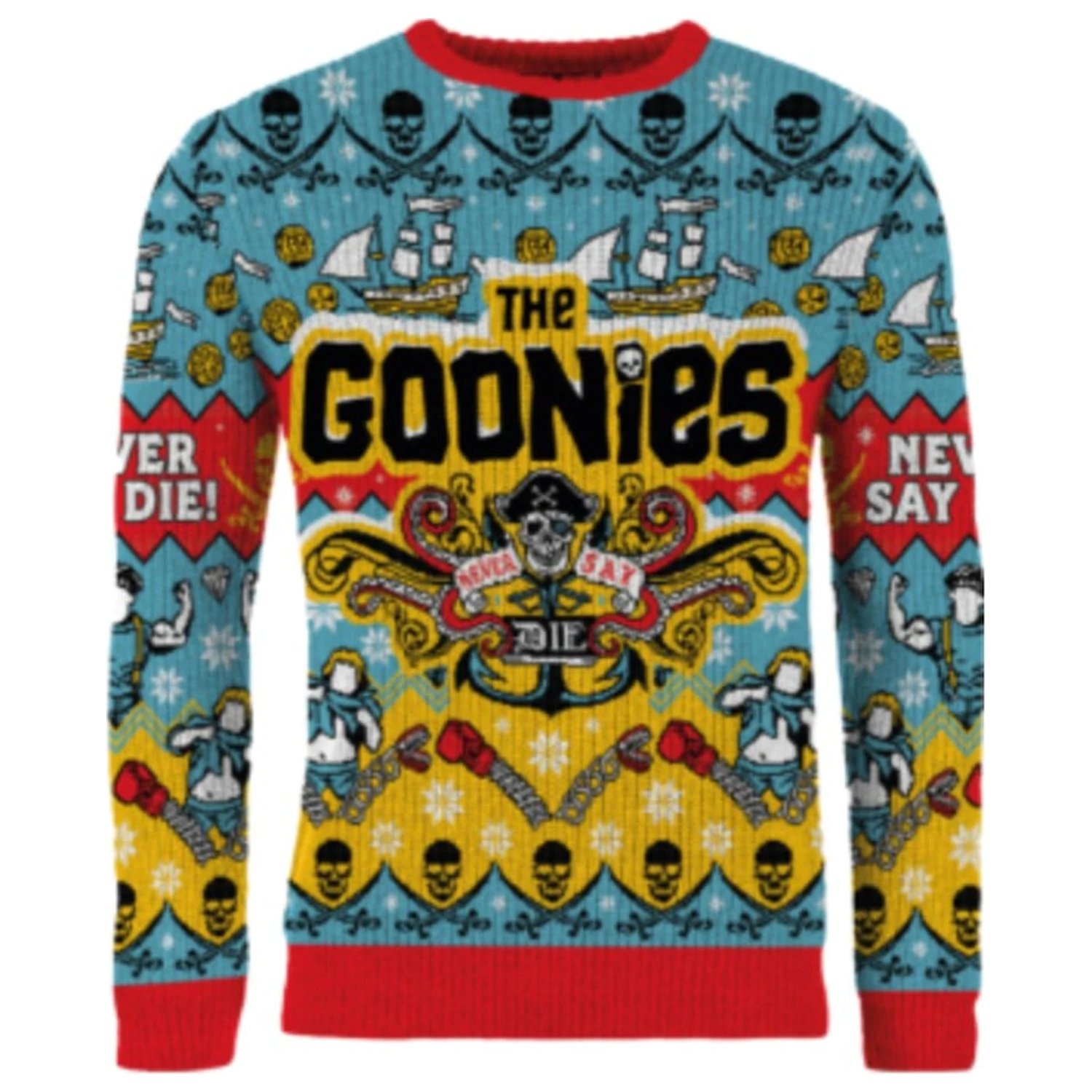 The Goonies vianočný sveter produktová fotografia