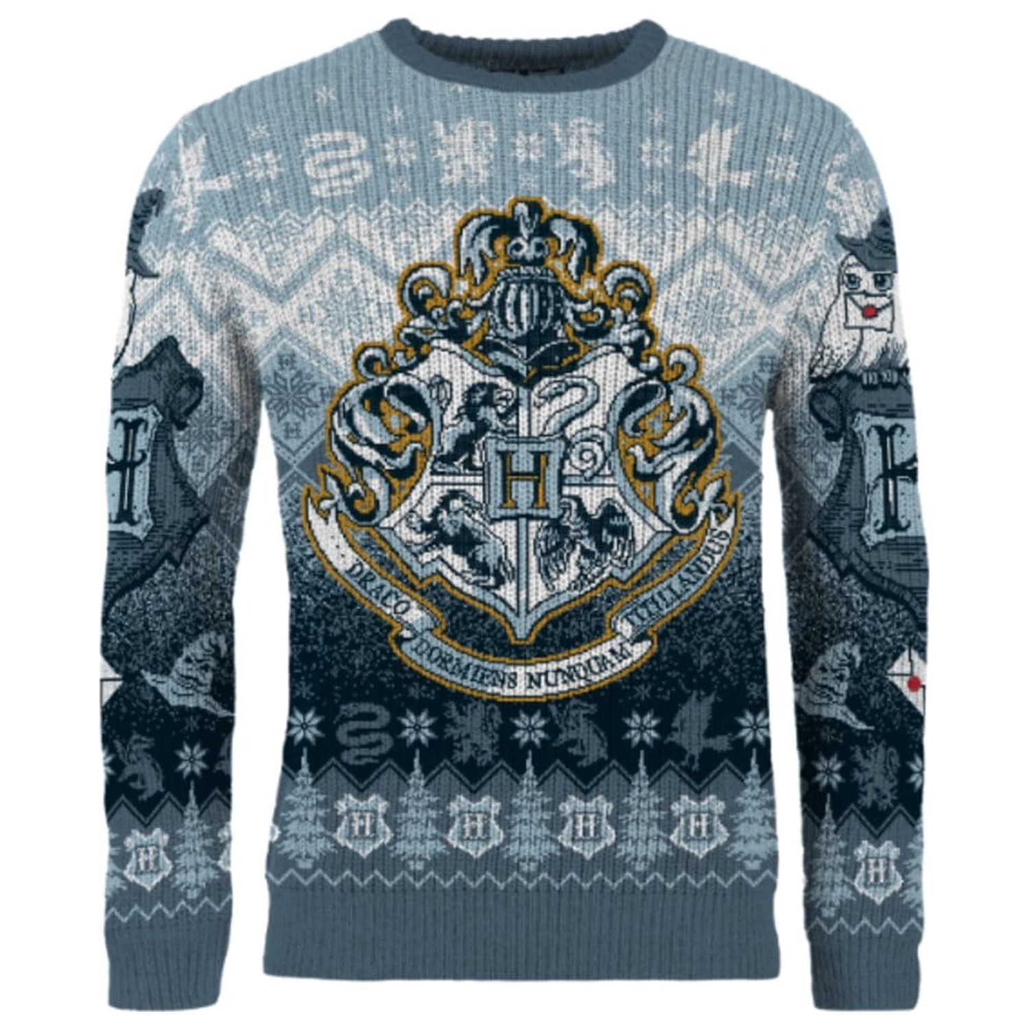 Harry Potter Hogwarts vianočný sveter produktová fotografia
