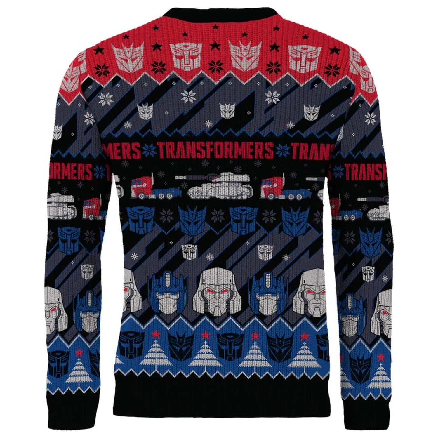 Transformers vianočný sveter produktová fotografia