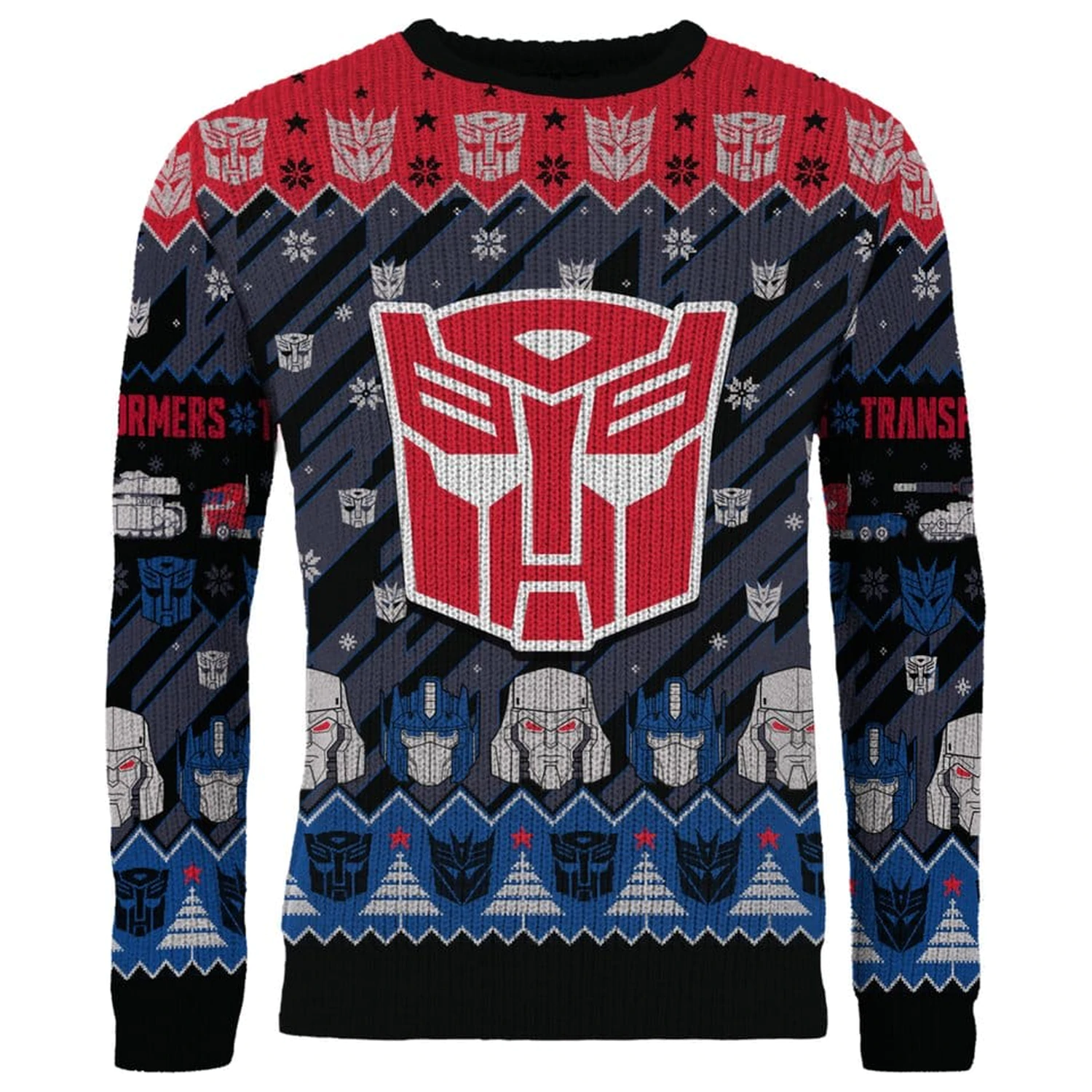 Transformers vianočný sveter produktová fotografia