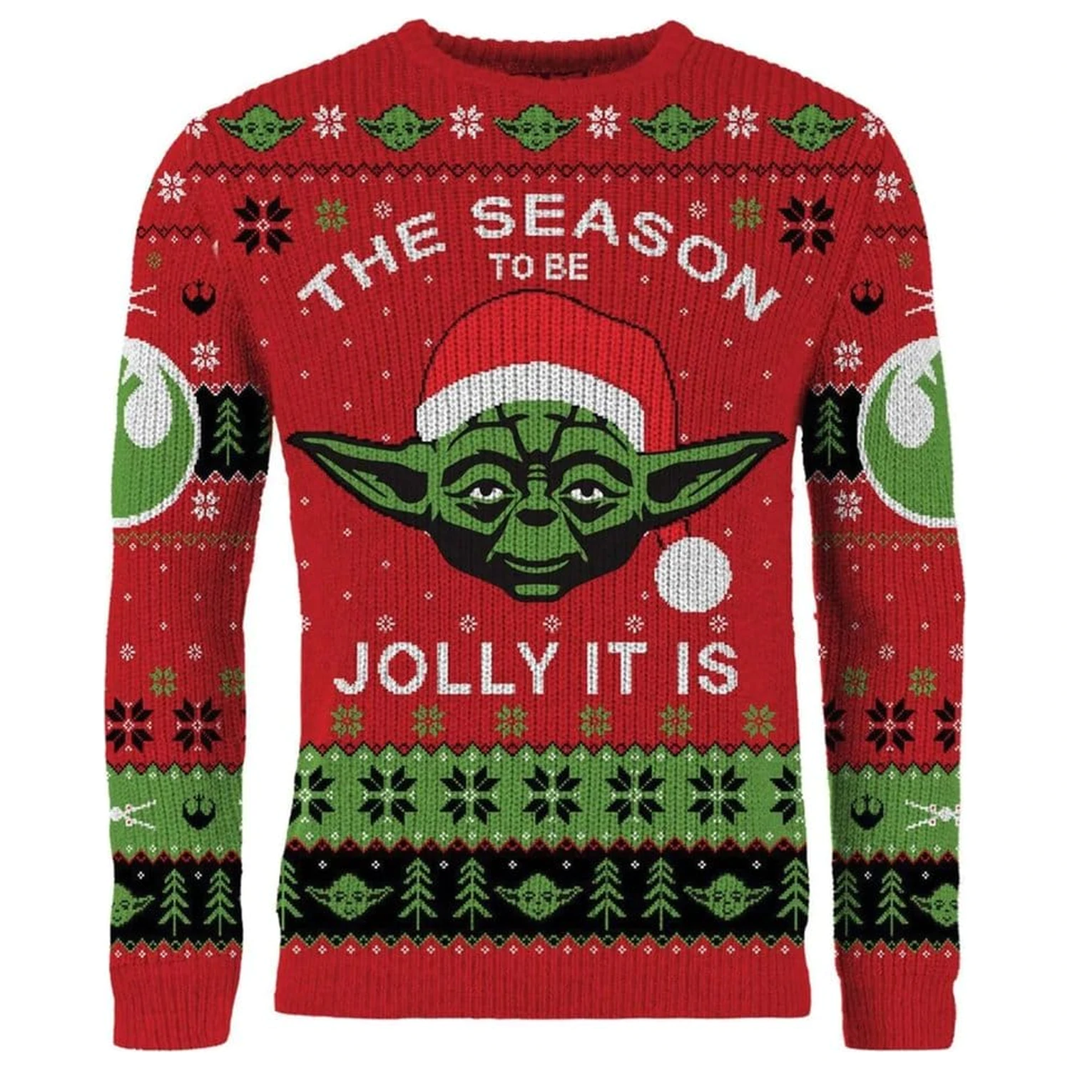 Star Wars vianočný sveter Yoda produktová fotografia