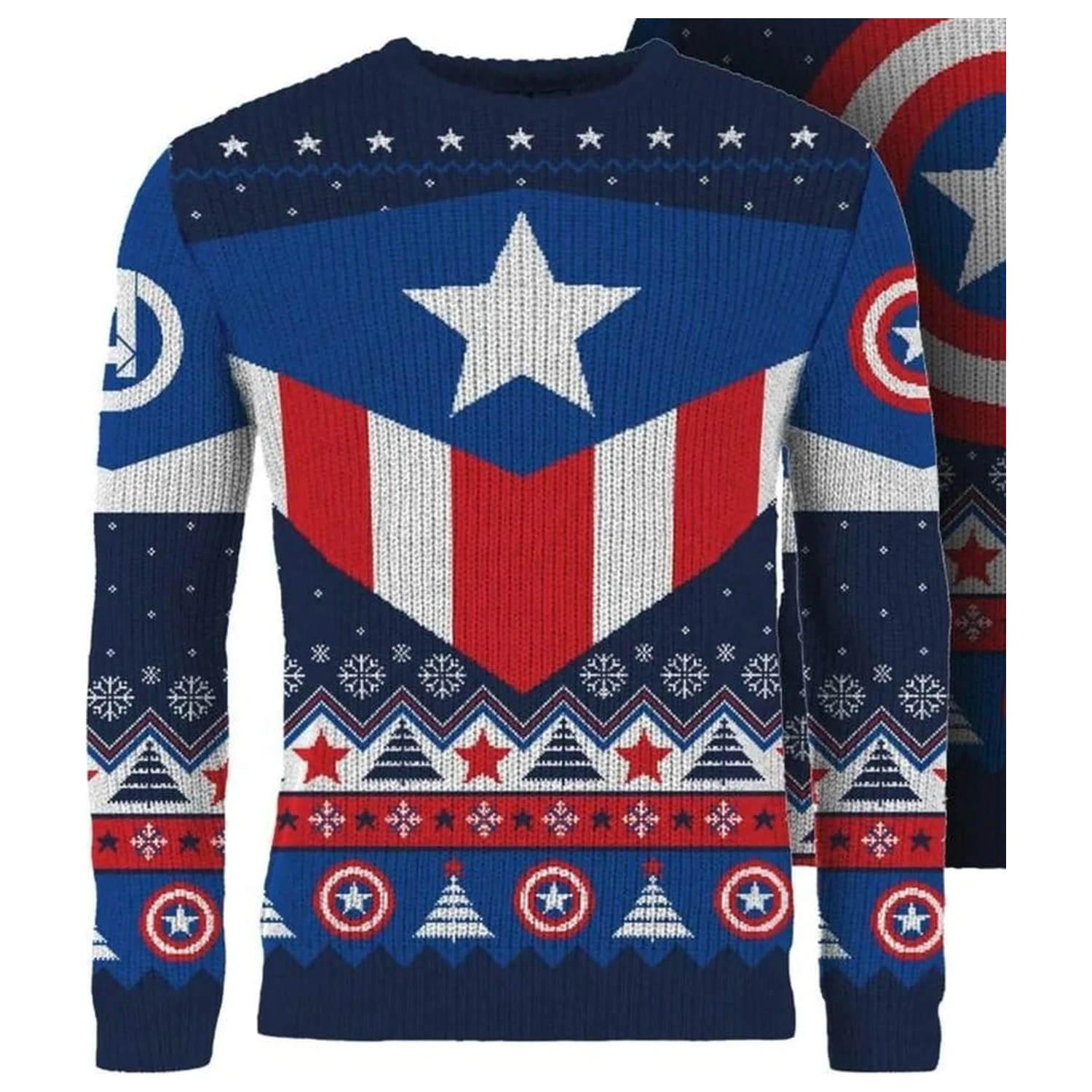 Captain America vianočný sveter produktová fotografia