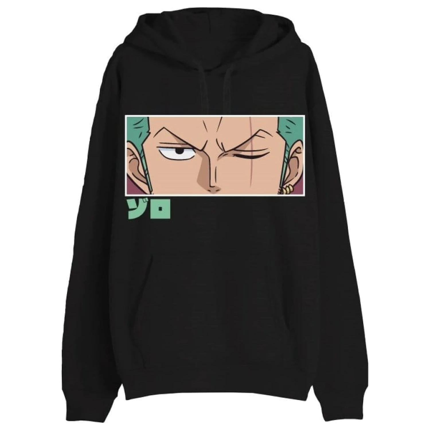 One Piece Sveter Roronoa Zoro Eyes čierny produktová fotografia