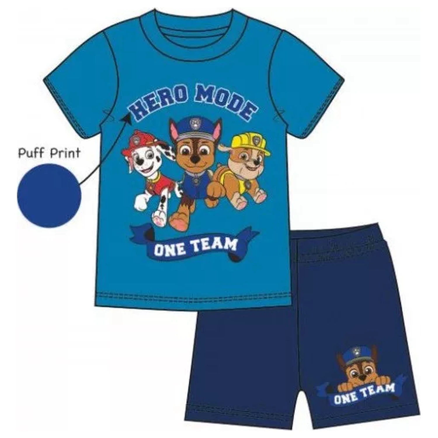 PAW Patrol Hero Mode detské krátke pyžamo produktová fotografia