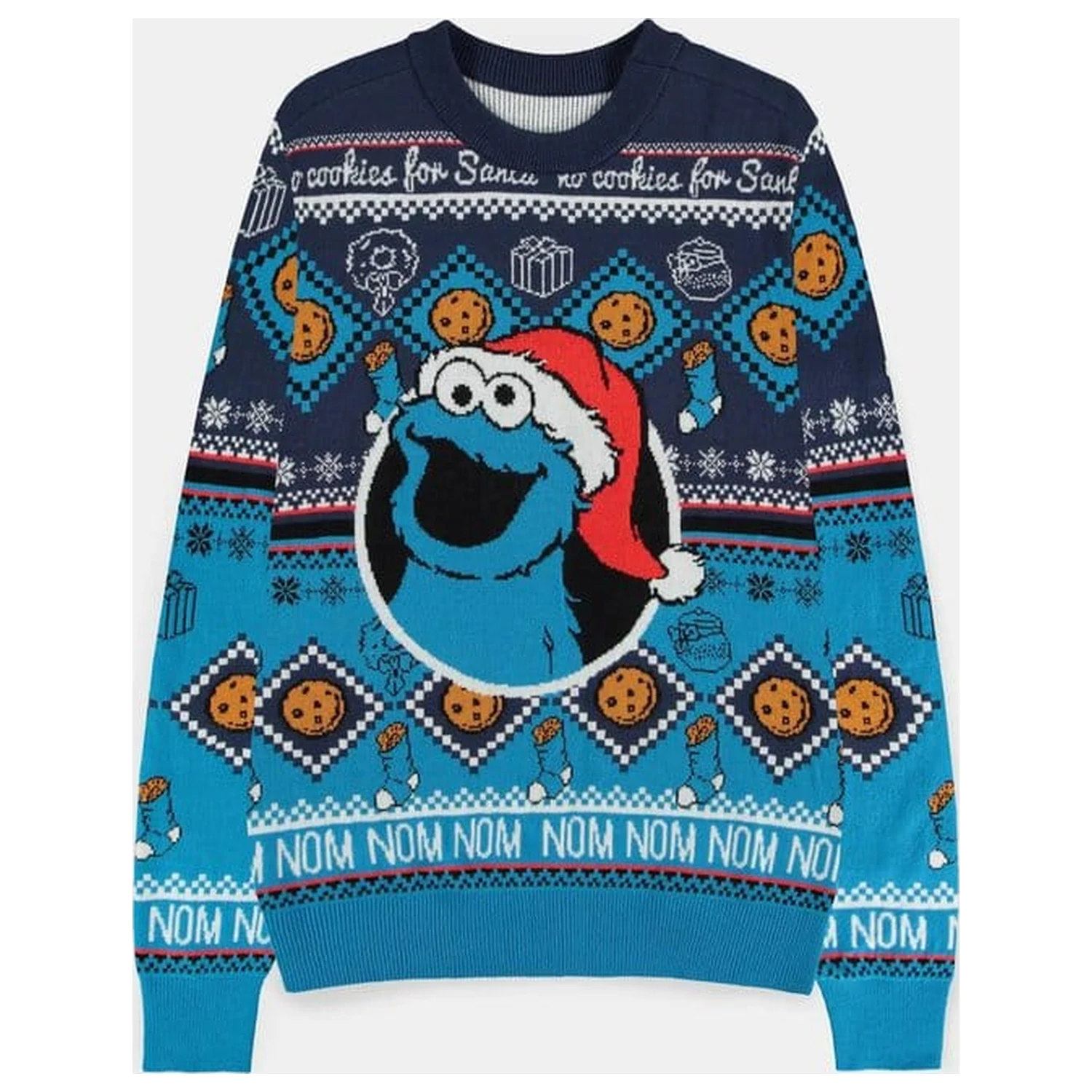 Sesame Street vianočný sveter Cookie Monster produktová fotografia