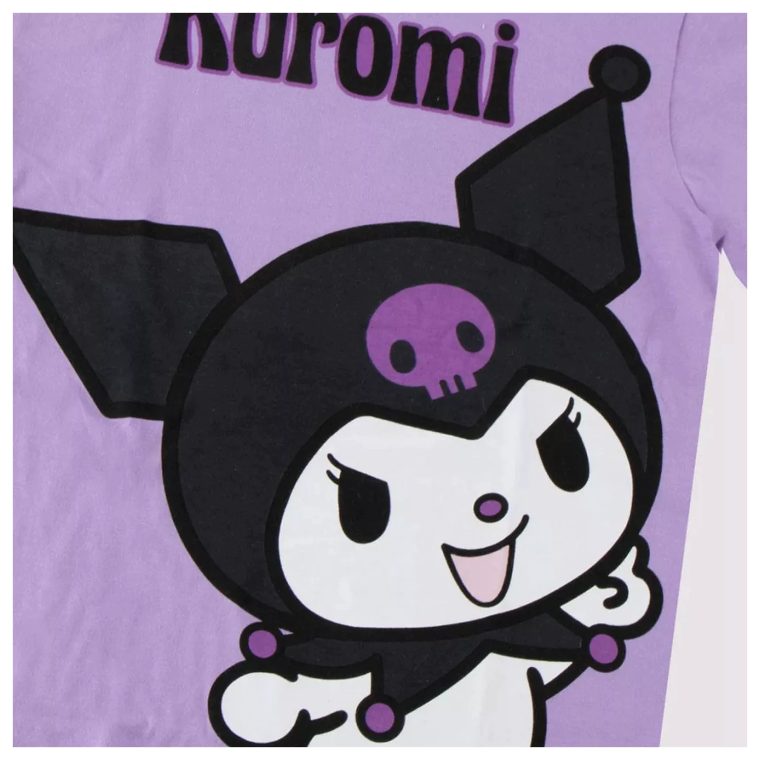 Hello Kitty Kuromi Purple detské tričko s krátkym rukávom, top produktová fotografia