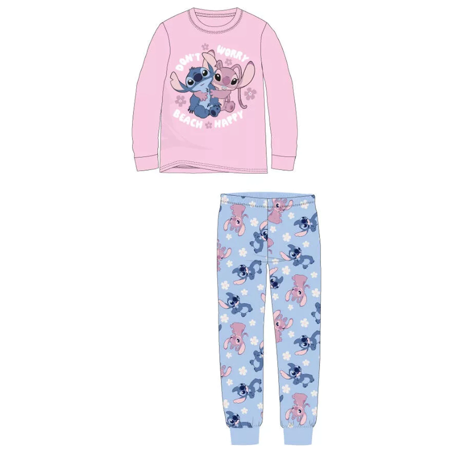 Stitch Happy detské dlhé pyžamo produktová fotografia