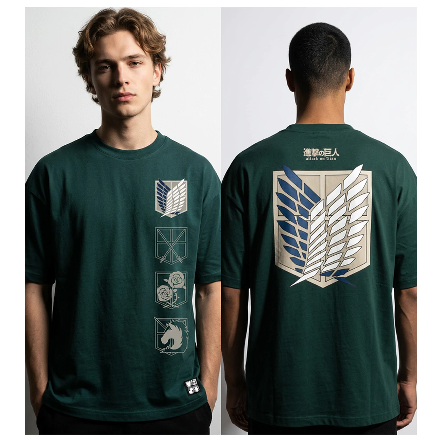 Attack on Titan Logo Oversize tričko produktová fotografia
