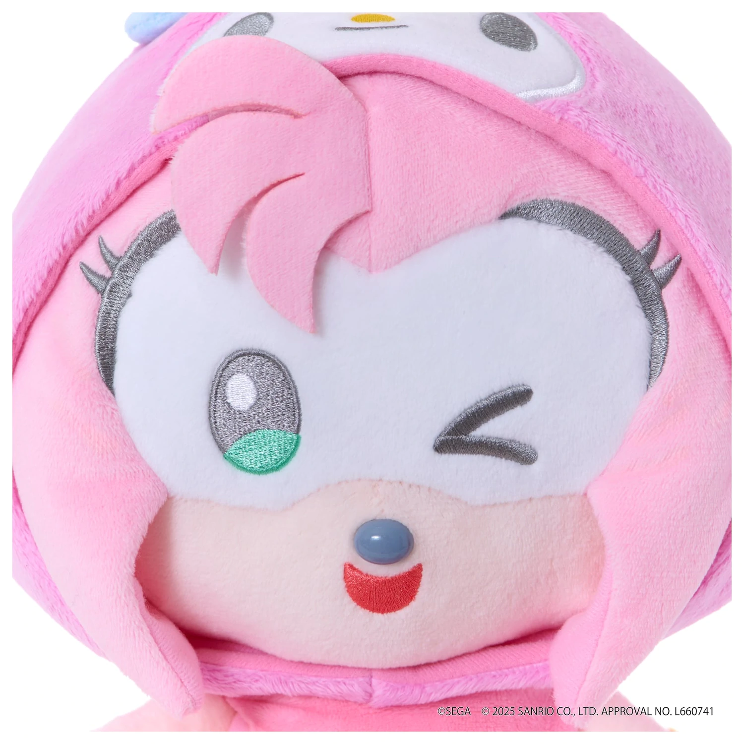 Sonic & Friends x Sanrio Amy x My Melody plyšová hračka 24 cm produktová fotografia