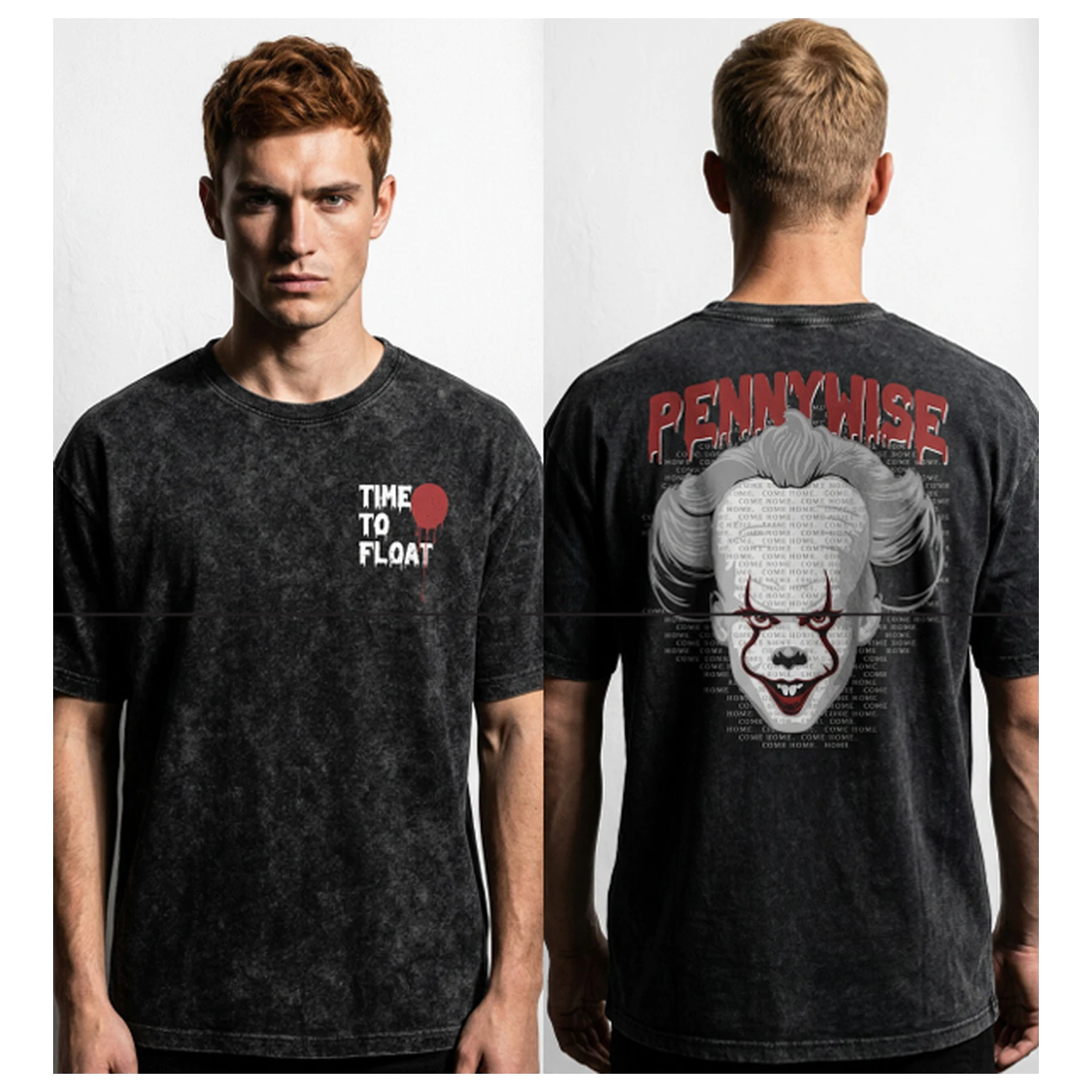 IT Pennywise "Time to Float" Stonewash tričko produktová fotografia