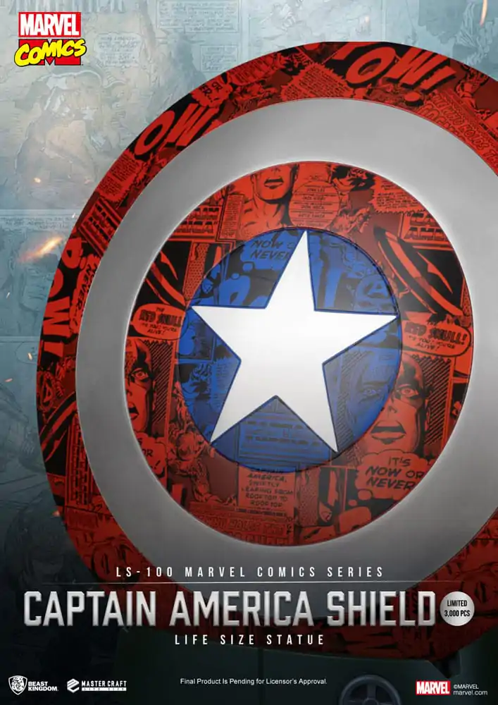 Marvel Comics PVC Captain America Štít Socha v životnej veľkosti 64 cm produktová fotografia