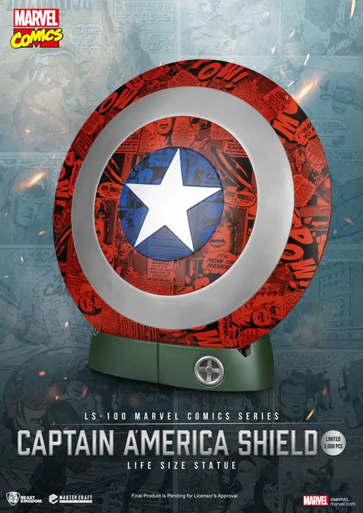 Marvel Comics PVC Captain America Štít Socha v životnej veľkosti 64 cm produktová fotografia