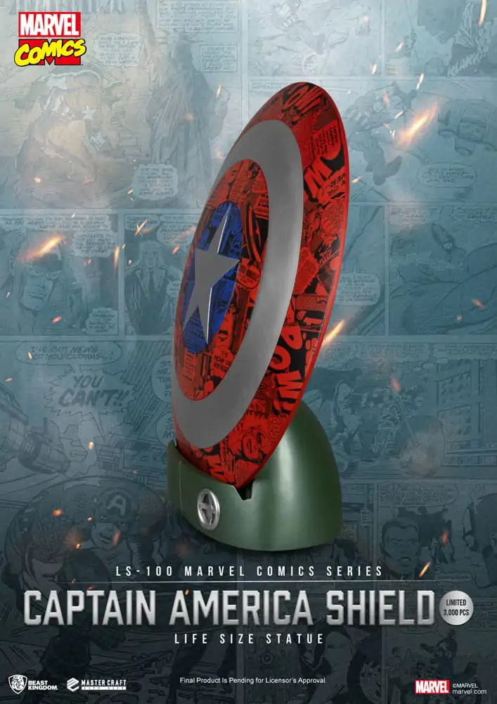 Marvel Comics PVC Captain America Štít Socha v životnej veľkosti 64 cm produktová fotografia