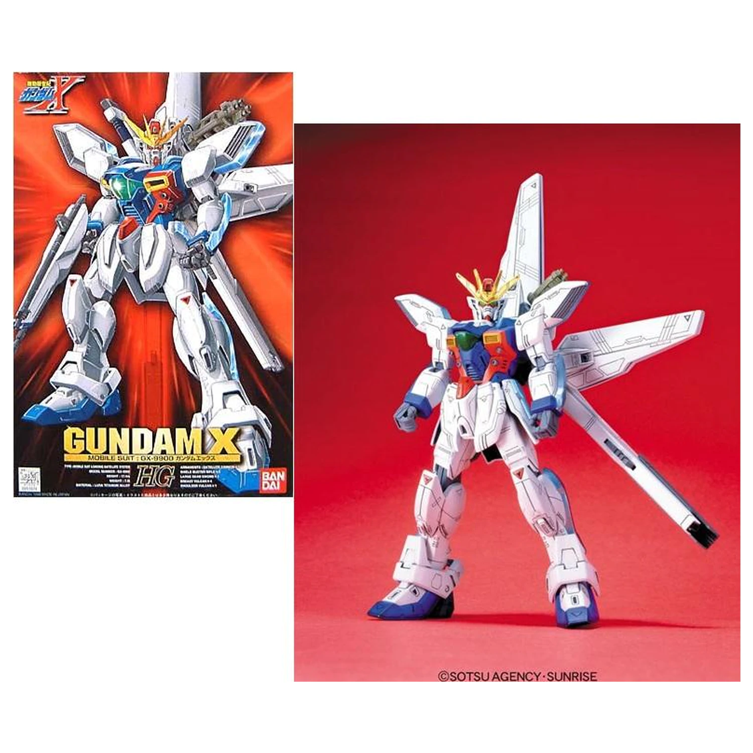 1/100 Gundam X Plastikový model produktová fotografia