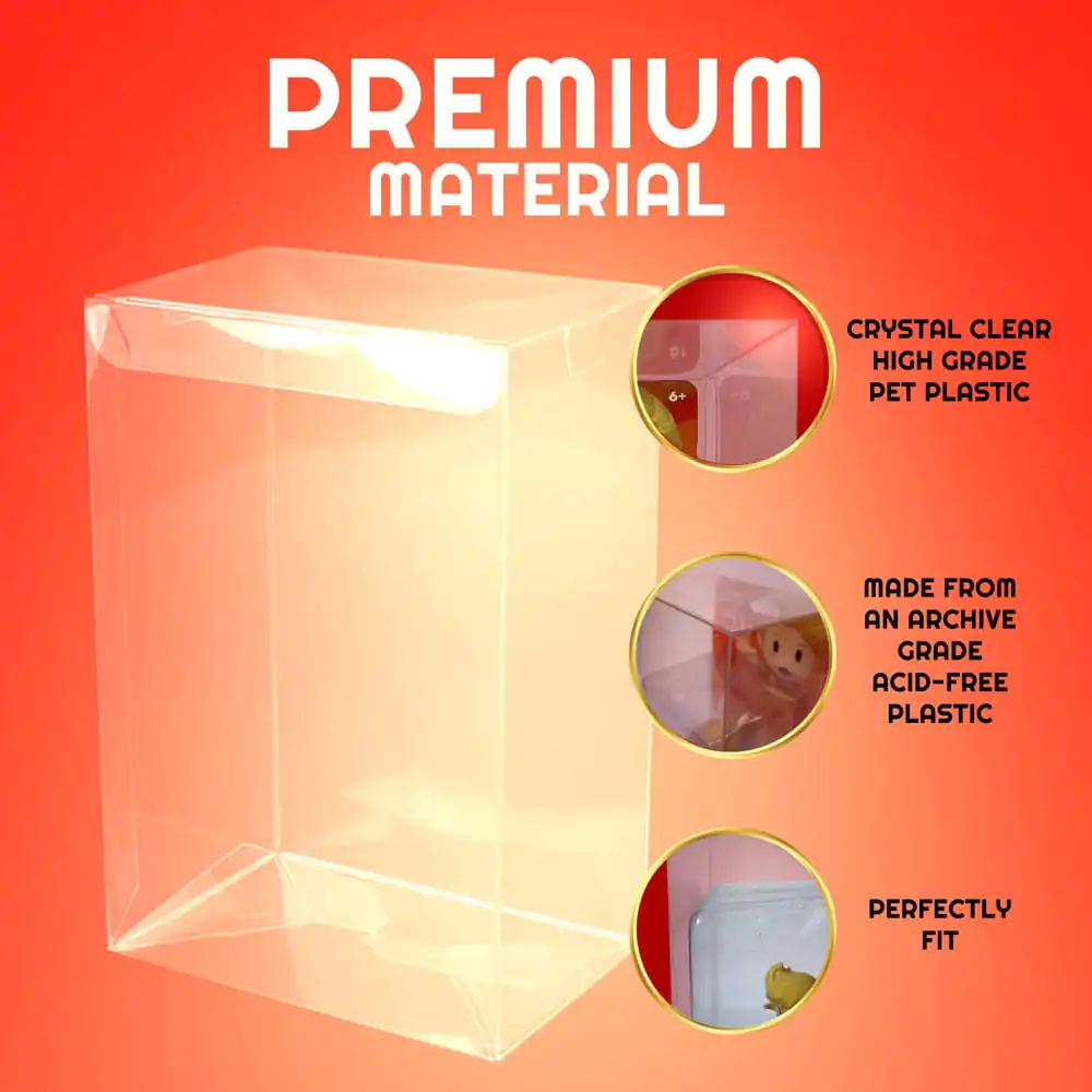 PET chrániče 10-Pack pre Amiibo figúrky produktová fotografia