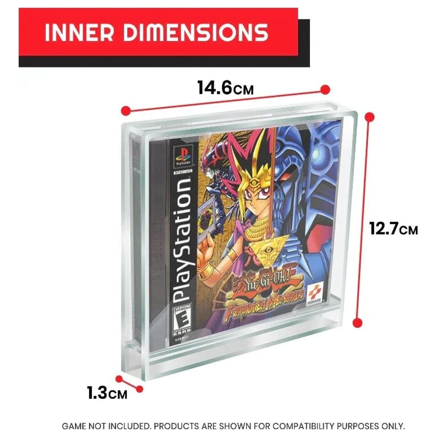 Akrylové puzdro 2-balenie pre PlayStation 1 produktová fotografia