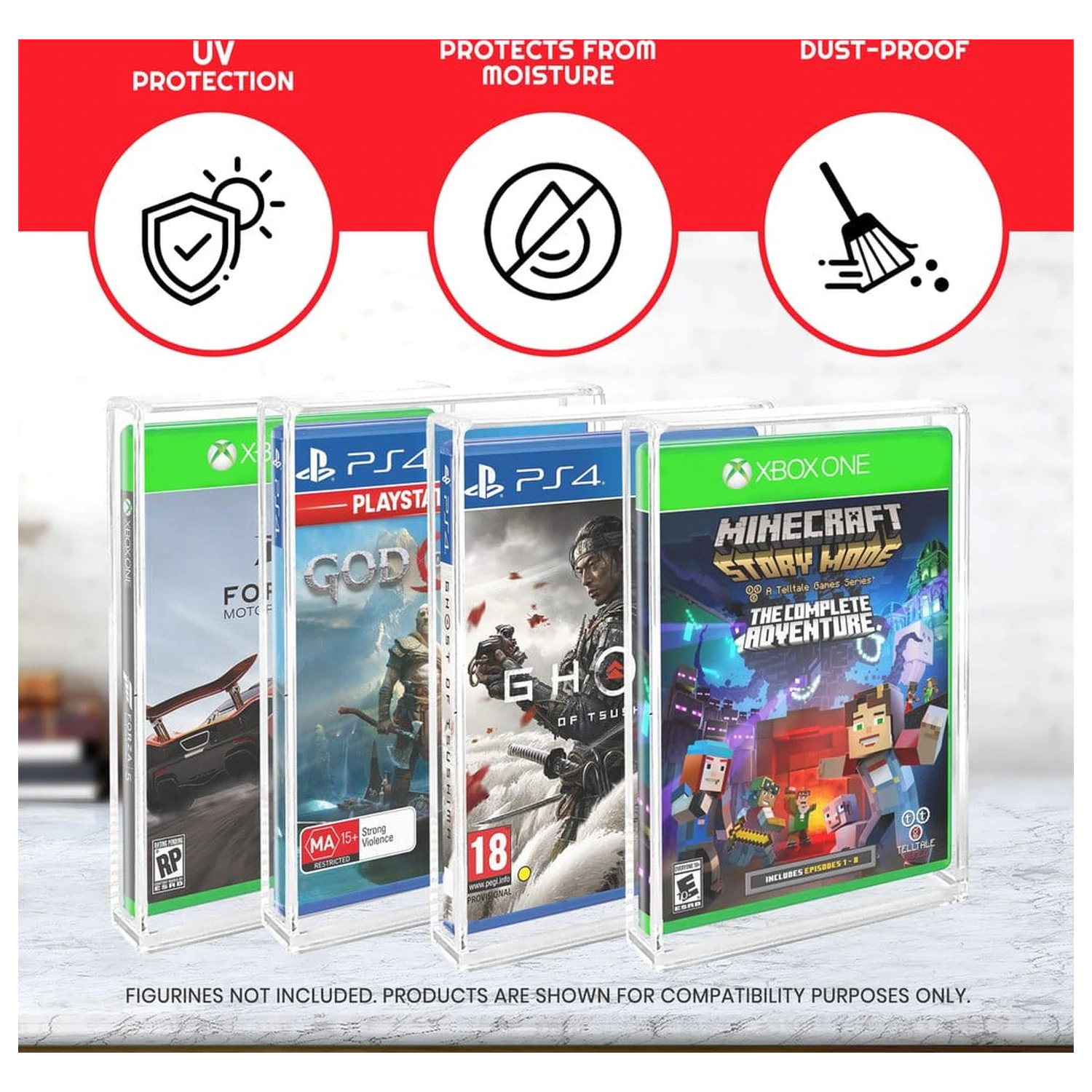Akrylové puzdro 2-balenie pre PS3/PS4/Blu-Ray/XBOX One produktová fotografia
