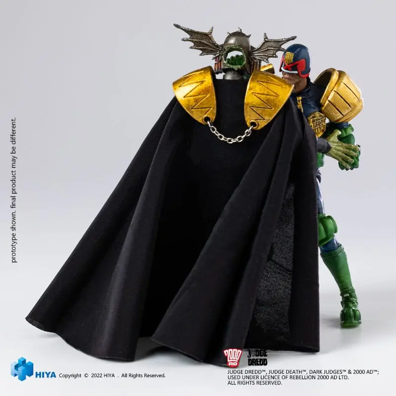 2000 AD Exquisite Mini Action Figurka 1/18 Judge Dredd Gaze Into The Fist of Dredd 10 cm termékfotó