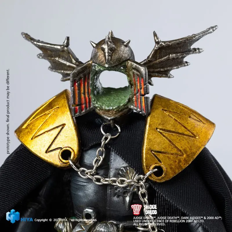 2000 AD Exquisite Mini Action Figurka 1/18 Judge Dredd Gaze Into The Fist of Dredd 10 cm termékfotó