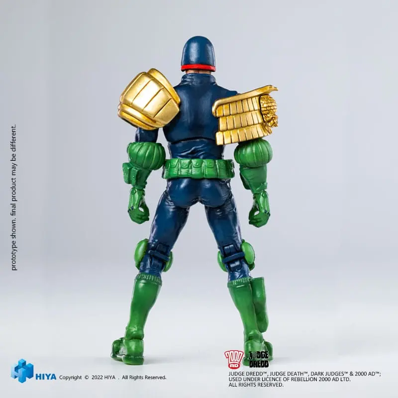 2000 AD Exquisite Mini Action Figurka 1/18 Judge Dredd Gaze Into The Fist of Dredd 10 cm termékfotó