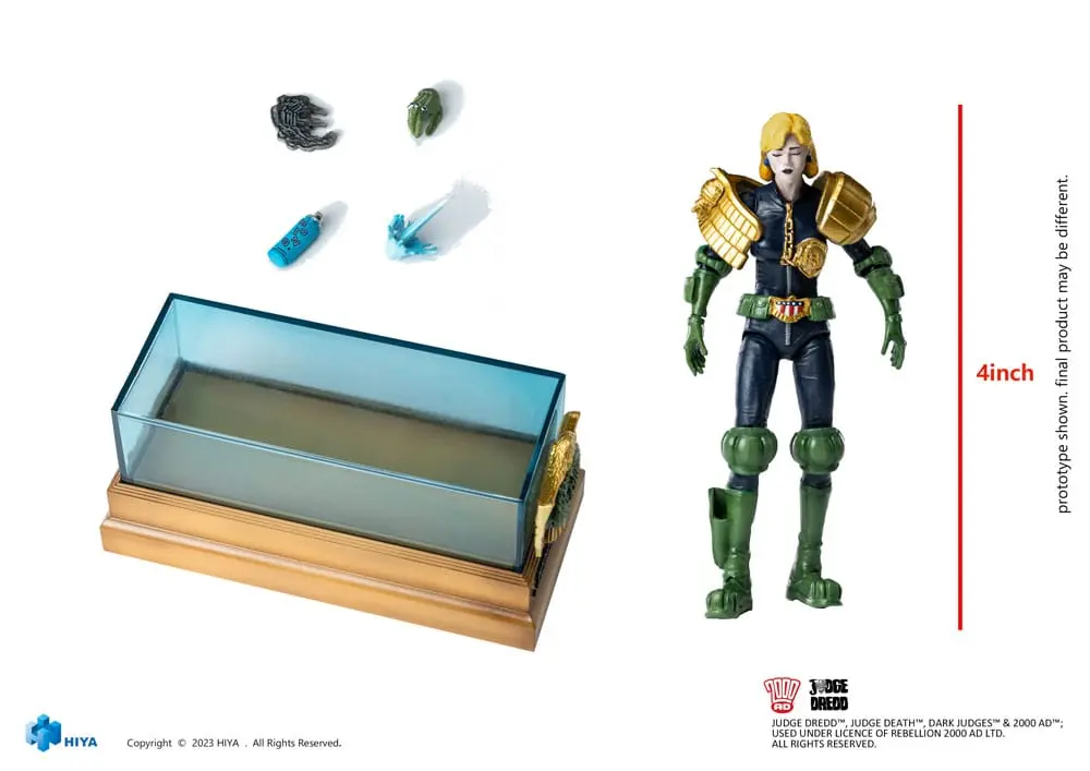 2000 AD Exquisite Mini Akčná figúrka 1/18 Judge Dredd Judge Anderson Hall of Heroes 10 cm termékfotó