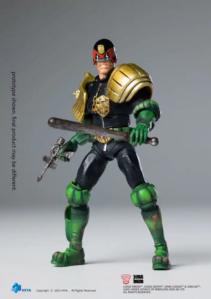 2000 AD Exquisite Mini akčná figúrka 1/18 Judge Dredd Cursed Earth Judge Dredd 10 cm produktová fotografia