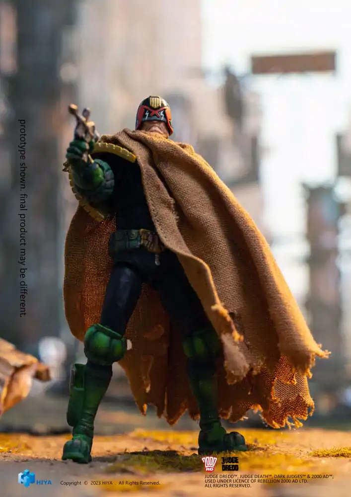 2000 AD Exquisite Mini akčná figúrka 1/18 Judge Dredd Cursed Earth Judge Dredd 10 cm produktová fotografia