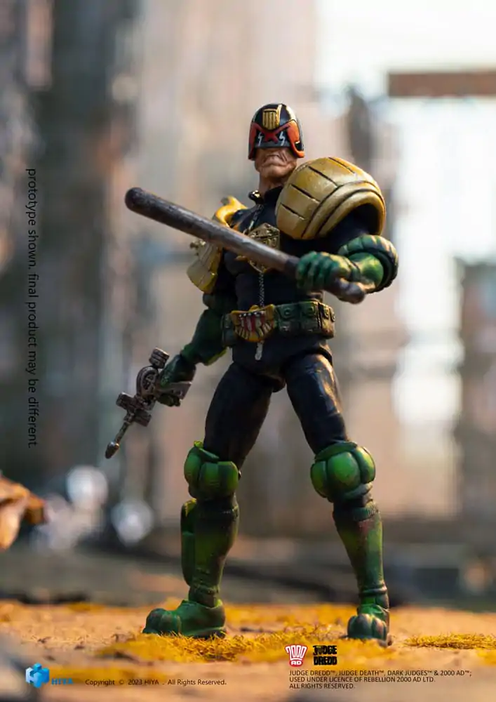 2000 AD Exquisite Mini akčná figúrka 1/18 Judge Dredd Cursed Earth Judge Dredd 10 cm produktová fotografia