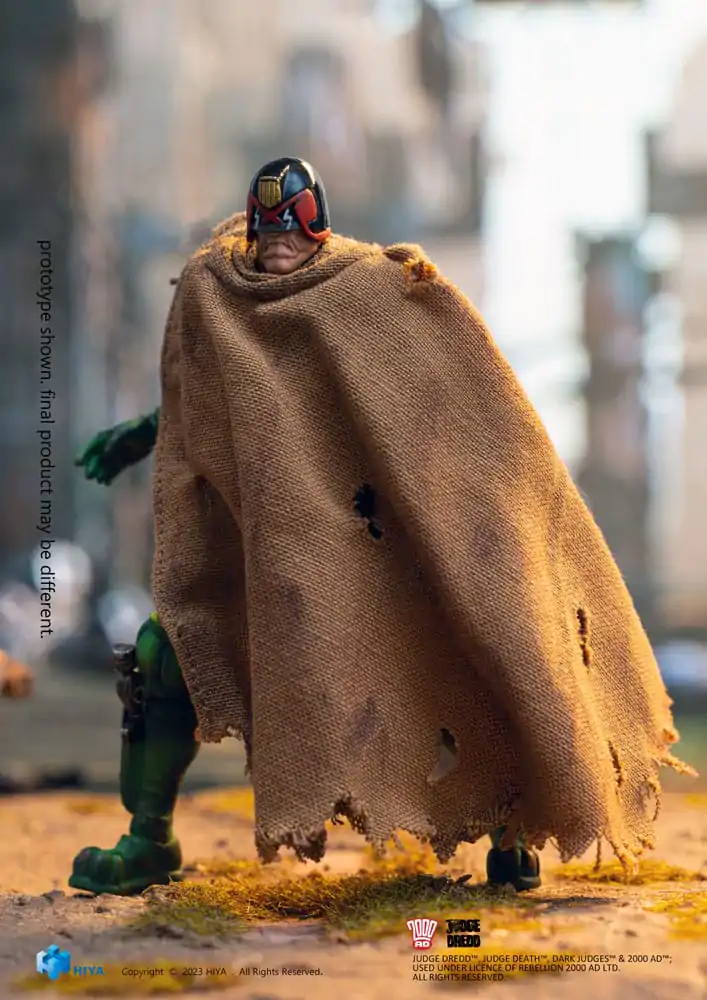 2000 AD Exquisite Mini akčná figúrka 1/18 Judge Dredd Cursed Earth Judge Dredd 10 cm produktová fotografia