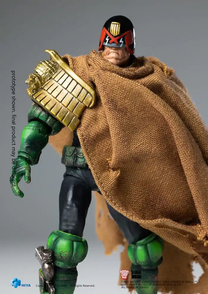 2000 AD Exquisite Mini akčná figúrka 1/18 Judge Dredd Cursed Earth Judge Dredd 10 cm produktová fotografia