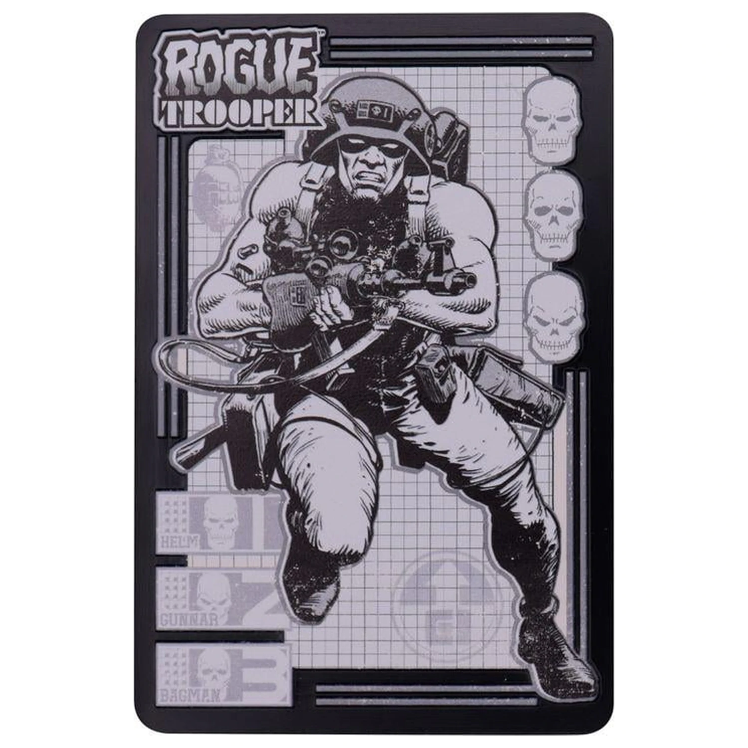 2000 AD Rogue Trooper limitovaná edícia odliatok produktová fotografia